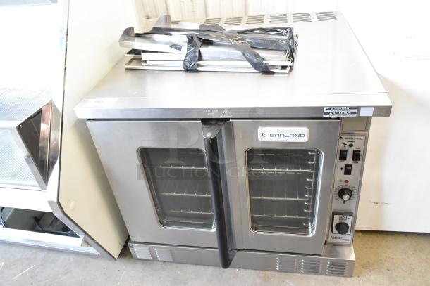 Garland Master 200 MCO-GS-10S stainless steel convection oven, view-through doors, metal racks, thermostatic controls, 60,000 BTU.