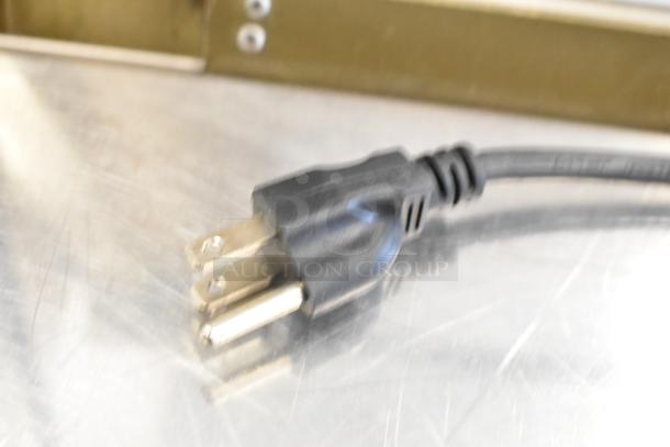 United Food Group cappuccino machine power cord, model UV-PSPD-5-AV-BL-T-B, 120V, 1-phase, metal countertop use.