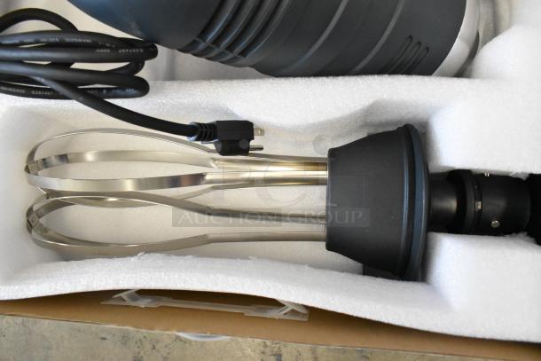 3 new AvaMix 928IBHDW10 immersion blenders with 10" whisk, 1 1/4 hp, 120V, heavy-duty, scratch and dent condition.