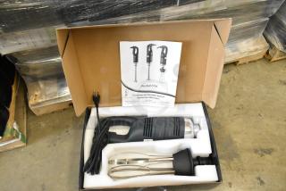 Brand new AvaMix 928IBHDW10 immersion blender with 10" whisk. Heavy-duty, variable speed, 1 1/4 hp, 120V. Includes manual.