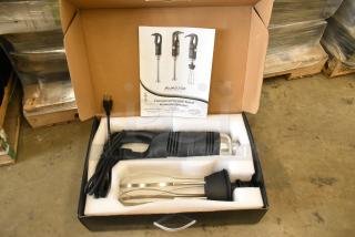 5 brand new AvaMix 928IBHDW10 immersion blenders with 10" whisk in box, heavy-duty, variable speed, 1 1/4 hp, 120V.