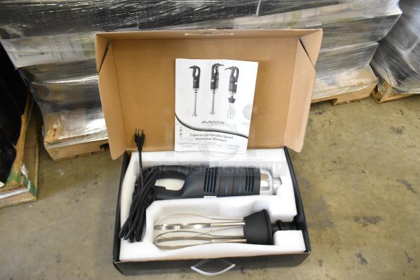 BRAND NEW AvaMix 928IBHDW10 Heavy-Duty Immersion Blender with 10" Whisk, 1 1/4 hp, 120V, in packaging with manual.