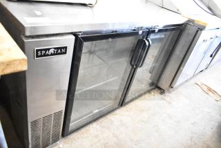 Spartan SSGBB-60 Metal Commercial 2 Door Undercounter Back Bar Cooler Merchandiser. 115 Volts, 1 Phase. - Item #1209223