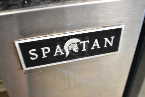 Spartan SSGBB-60 metal cooler, 2-door, undercounter model, 115V, 1 phase, commercial use; Spartan logo visible.