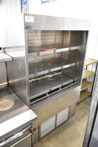 RPI Industries SCAS48R-II stainless steel open grab n go merchandiser, commercial unit, 115/208-230V, 1 phase.