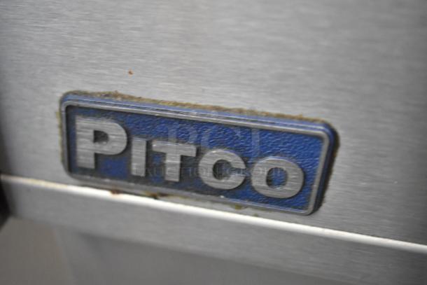 2018 Pitco Frialator SE14 stainless steel commercial electric fryer, 208V, 3 phase, brand logo visible.