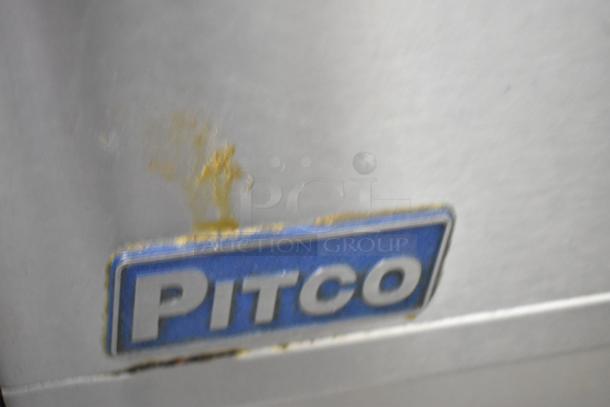 2018 Pitco Frialator SE14 deep fryer, stainless steel, electric, 208 volts, 3-phase. Visible wear near Pitco logo.