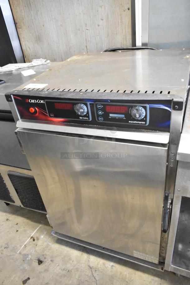 CresCor H137WSUA6D stainless steel heated holding cabinet on casters, 120V, digital display, excellent condition.
