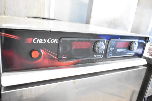 CresCor H137WSUA6D Stainless Steel Heated Holding Cabinet, digital controls, on commercial casters, 120V, 1 Phase.