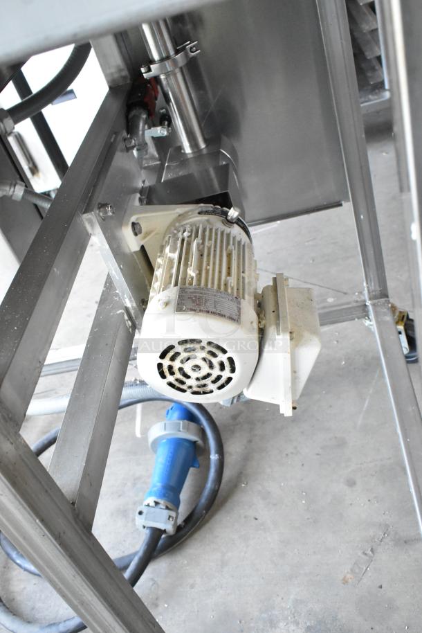 Belshaw TG50 Stainless Steel Thermoglazing Station, floor style, on commercial casters, 208V, 1-phase. Model close-up.