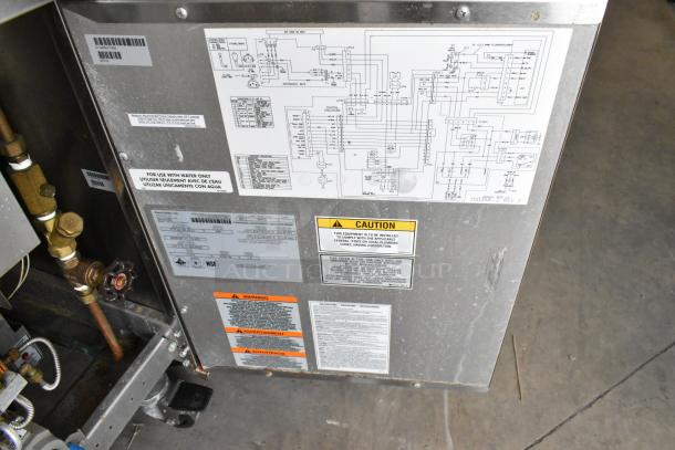 2019 Pitco Frialator SRTG natural gas rethermalizer, stainless steel, 55,000 BTU, on commercial casters, features wiring diagram.