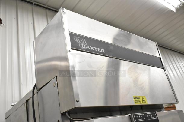 Baxter RP100 stainless steel roll-in rack proofer, electric powered, 208/240V, 1 phase, commercial use, excellent condition.
