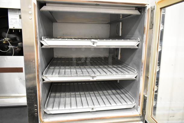 Super Systems OP-3 stainless steel electric oven proofer, floor style, 3 shelves, commercial casters, 120/208V, 3 phase.