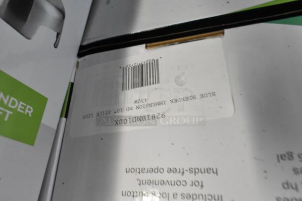 AvaMix 928IBMD10 10" immersion blender box showing product and barcode label, new condition.