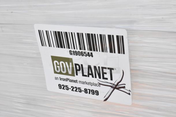 25 sets of white units wrapped in plastic, labeled "GovPlanet G1906544" with contact number, 925-225-8799.