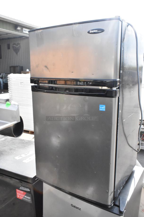 3-item auction lot: Frigidaire chest freezer, Danby DCR031B1BSLDD mini cooler, Galanz GLR31TS1E02 mini cooler, 115V, 1 phase.