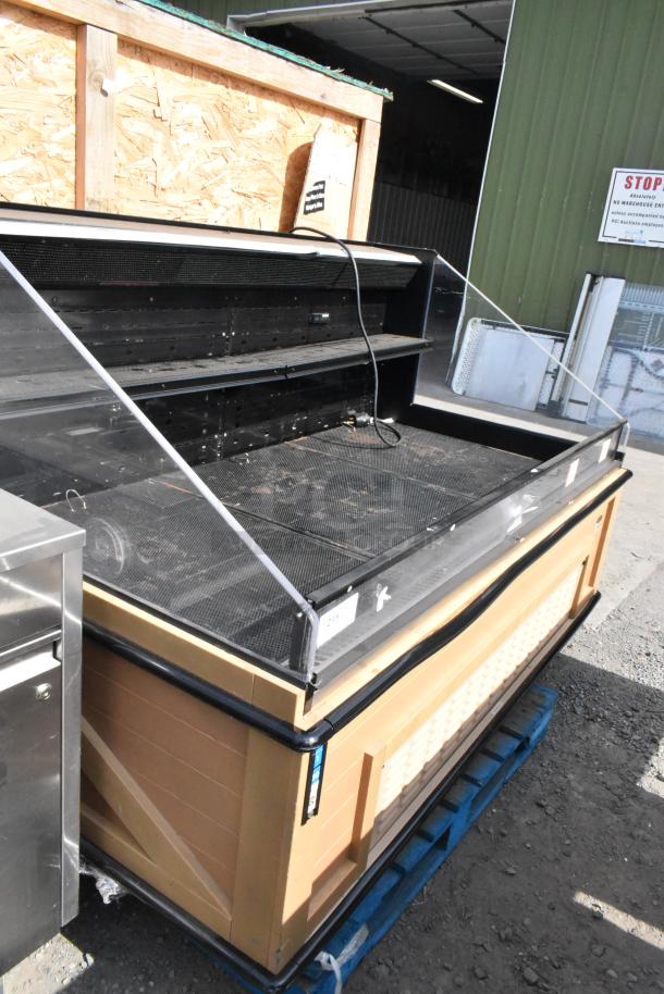 Killion Metal Commercial Open Grab N Go Merchandiser, 208/230V, 1 Phase. Features open shelving, minor wear visible.
