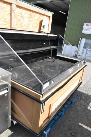 Killion Metal Commercial Open Grab N Go Merchandiser, 208/230V, 1 Phase. Features open shelving, minor wear visible.
