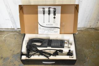 AvaMix 928IBHD18 18" heavy-duty immersion blender, brand new, 1 1/4 hp, variable speed, 120 volts, in original packaging.