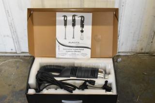 BRAND NEW AvaMix 928IBHD18 18" immersion blender, heavy-duty, variable speed, 1 1/4 hp, 120V, in original box.