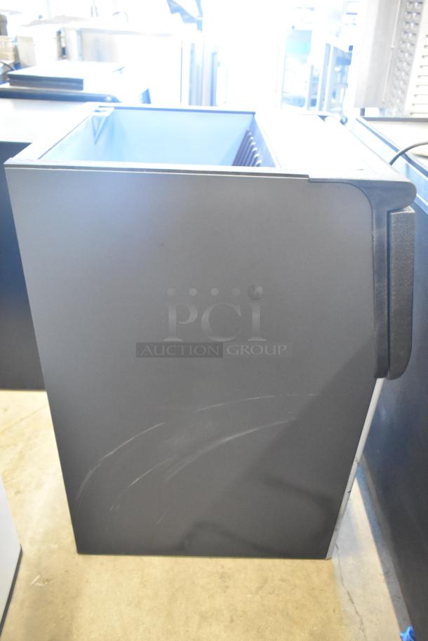 KoolMore CIM-315 stainless steel commercial ice head on metal bin, 115V, brand new with minor scratches.