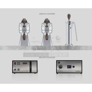 Modbar Espresso AV & Steam Package, models MB003074/MB003120. Features sleek design, top-tier performance, La Marzocco creators.