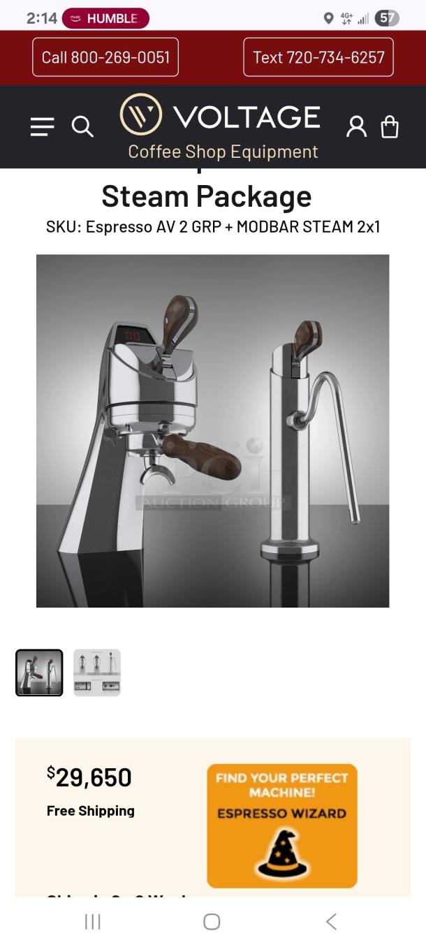 Modbar Espresso & Steam Package, model MB003074/MB003120, sleek design, top-tier performance, ideal for cafes.