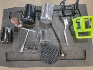 Coffee & Espresso Tool lot! Various coffee and espresso tools, perfect for a home barista or cafe owner. - Item #1207563