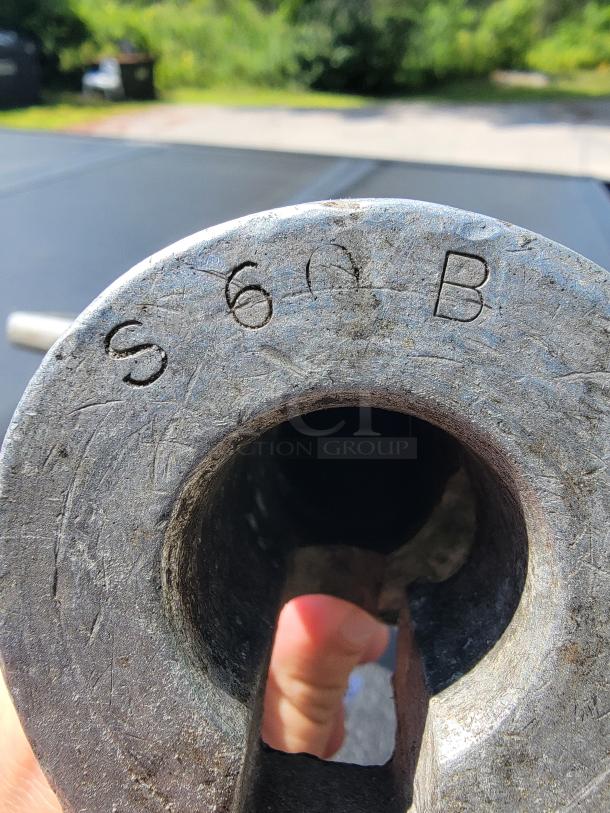 Hobart S-60B beater attachment, heavy-duty, engraved "S 60 B", fits S Series mixers. Durable for commercial use.