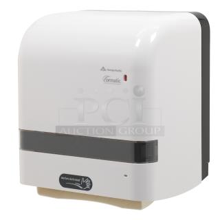 New Georgia Pacific Cormatic ADS200K touchless paper towel dispenser in box; motion-activated, ideal for commercial use.