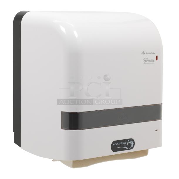 Georgia Pacific Cormatic ADS200K touchless paper towel dispenser, new in box, motion-activated, ideal for commercial use.