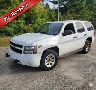 White 2012 Chevy Tahoe 4x4 SUV, 136,880 miles, fleet-maintained, new battery and alternator, current inspection.