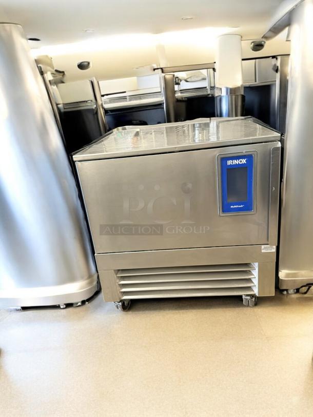 Irinox MultiFresh® blast chiller in excellent condition, stainless steel, 208/230V, with visible control panel, fully tested.