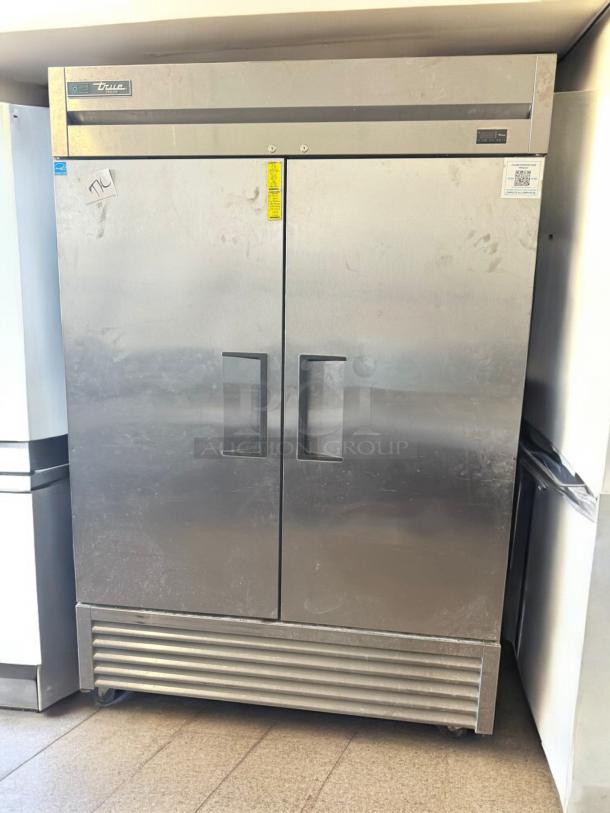 True T-49F-HC 2-door reach-in freezer, stainless steel, excellent condition, 115V, tested and working, visible label.