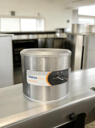 Nemco 6100A countertop food warmer in excellent condition, 550W, 120V, fully tested, stainless steel with visible control dial.