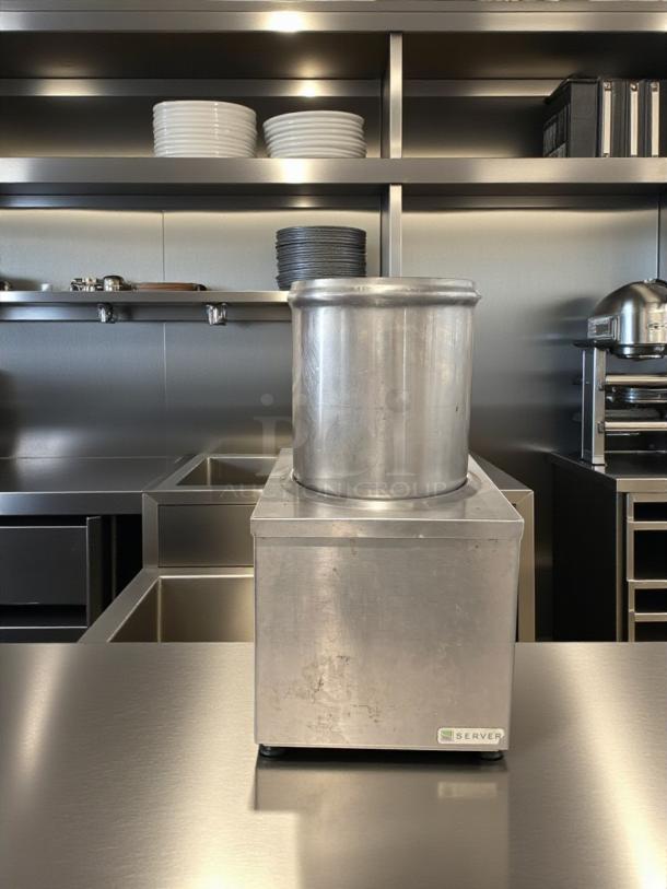 Server Products DI-1 Drop-In Sauce Warmer, excellent condition, 120V, model #92000, tested and working.