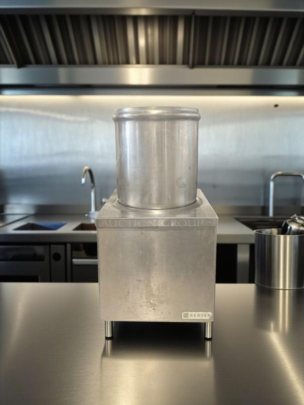 Excellent condition Server Products DI-1 Drop-In Sauce Warmer, model 92000, fully tested, 120V, stainless steel finish.