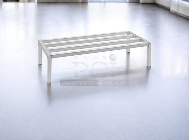 Aluminum Dunnage Rack, 60"x20"x12", heavy-duty, excellent condition, fully tested, ideal for storage and support.