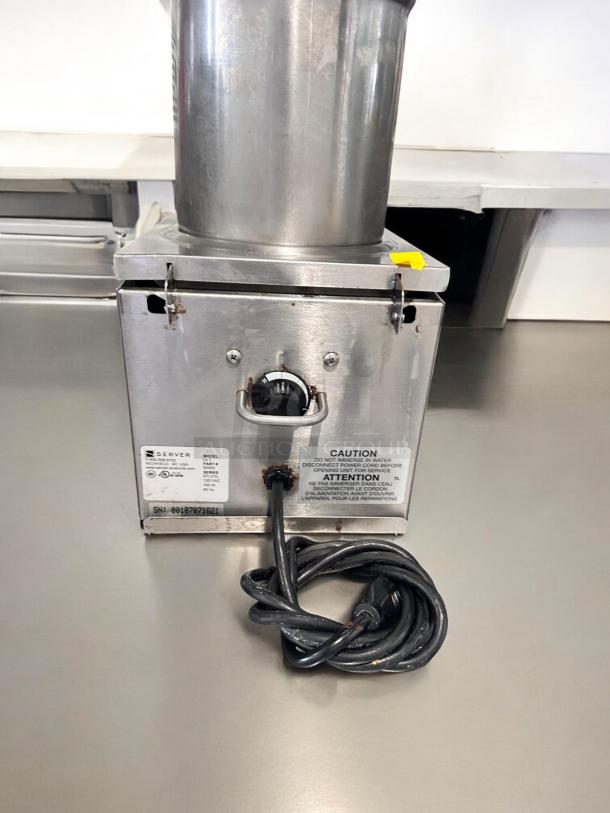 Server Products DI-1 food warmer in excellent condition, 120V, fully tested. Includes caution labels and power cord.