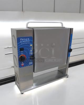 Prince Castle 297-T20 Slim Line Bun Toaster, excellent condition, stainless steel, 115V, fully tested and working.