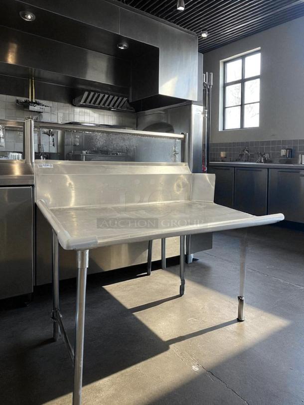 GSW Stainless Steel Work Table with Backsplash, Model DT-1836-L, excellent condition, fully tested, ready for use.