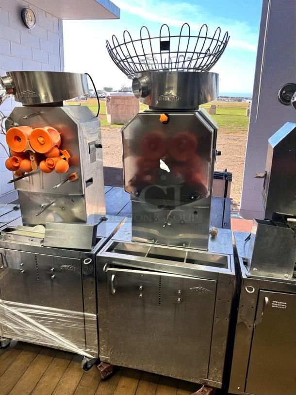 Citrocasa 8000SB commercial automatic orange juicer in excellent condition, fully tested and operational, with visible branding.