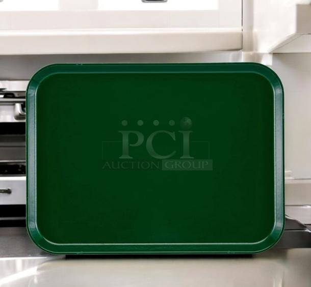 Green Cambro Camtray® Model 23-3, in excellent condition, NSF certified, durable, and ideal for food service use.