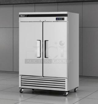 Turbo Air 2-Door Commercial Refrigerator, Model MSR-49NM; excellent condition, fully tested and working.