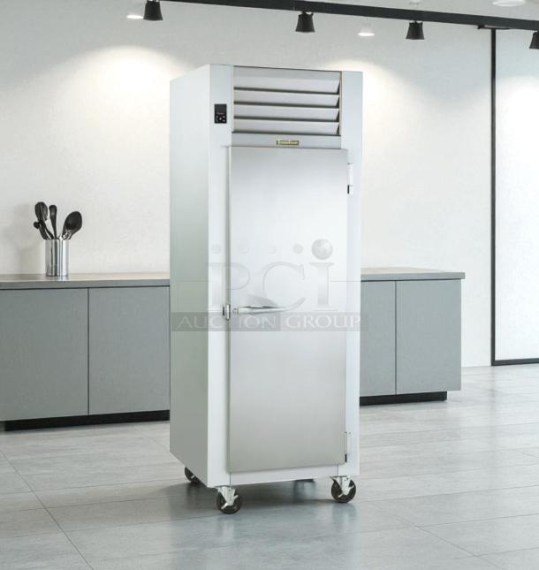 Traulsen G10010 commercial refrigerator, excellent condition, stainless steel, 115V, fully tested, on casters.