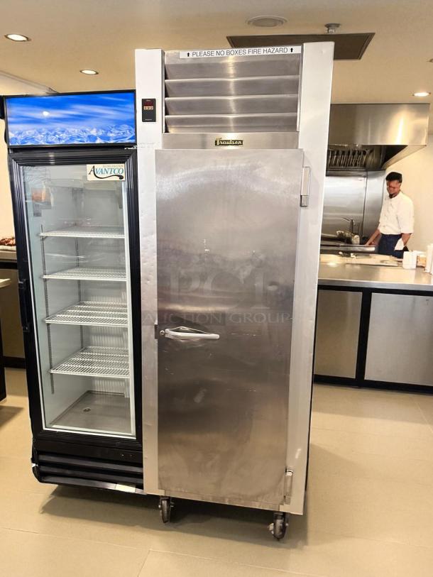 Traulsen G10010 commercial refrigerator in excellent condition, stainless steel, fully tested and working, 115V.