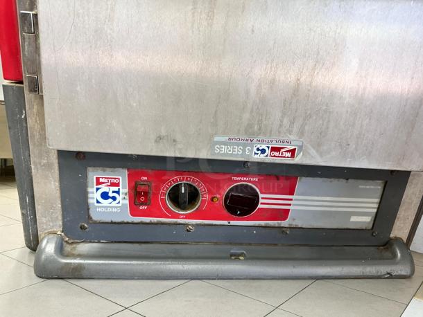 Metro Heated Holding Cabinet, Model C539-HFS-U, excellent condition, tested and working. Control panel with branding visible.