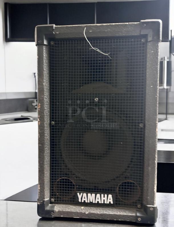 Yamaha professional PA speaker, excellent condition, fully tested, passive model, durable black casing with Yamaha logo.