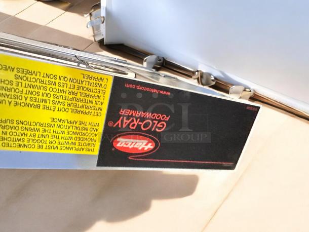 Hatco Glo-Ray Food Warmer, Model GRAH-42D, in great condition. Features double element, 120V, fully tested and working.