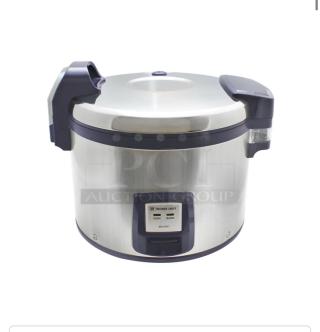 Thunder Group SEJ3201 Electric Rice Cooker, 30-cup capacity, stainless steel, excellent condition, tested working, 120V.
